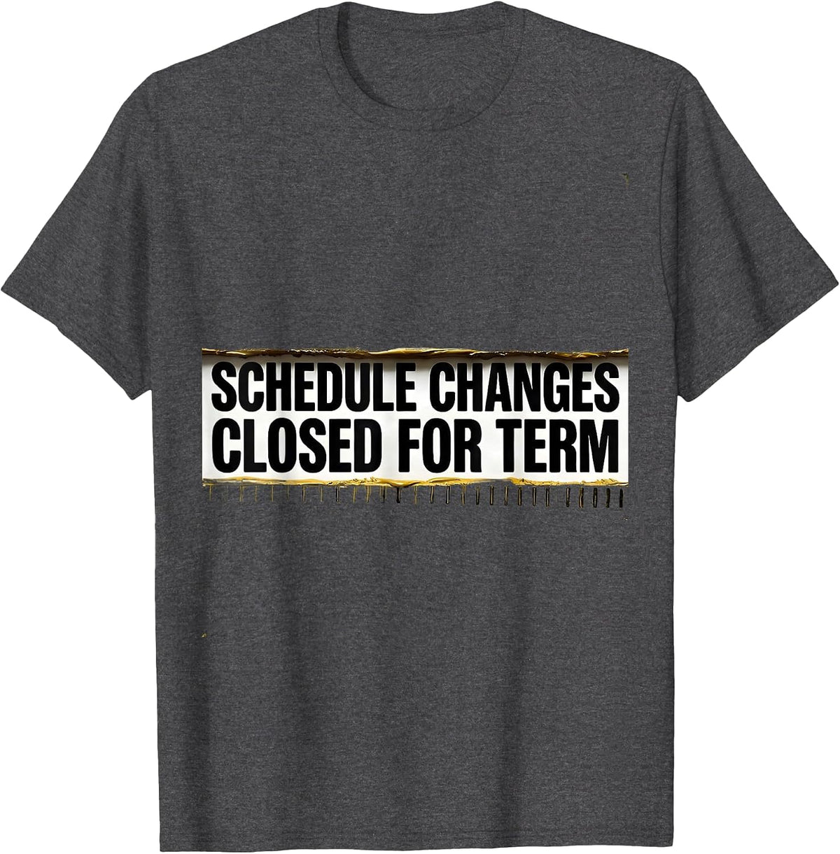 Men's Schedule Changes Closed For Term Groovy School Counselor T-Shirt - Dark Heather Grey