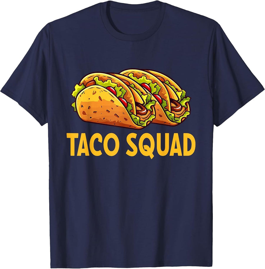 Taco Squad I Taco T-Shirt - Navy Blue