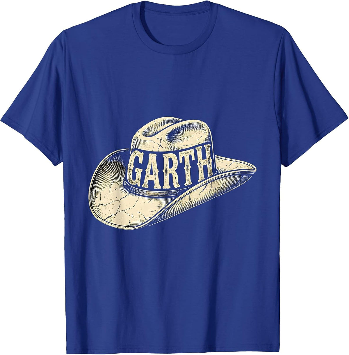 GARTH Vintage Western Name Flag Gift T-Shirt - Royal Blue