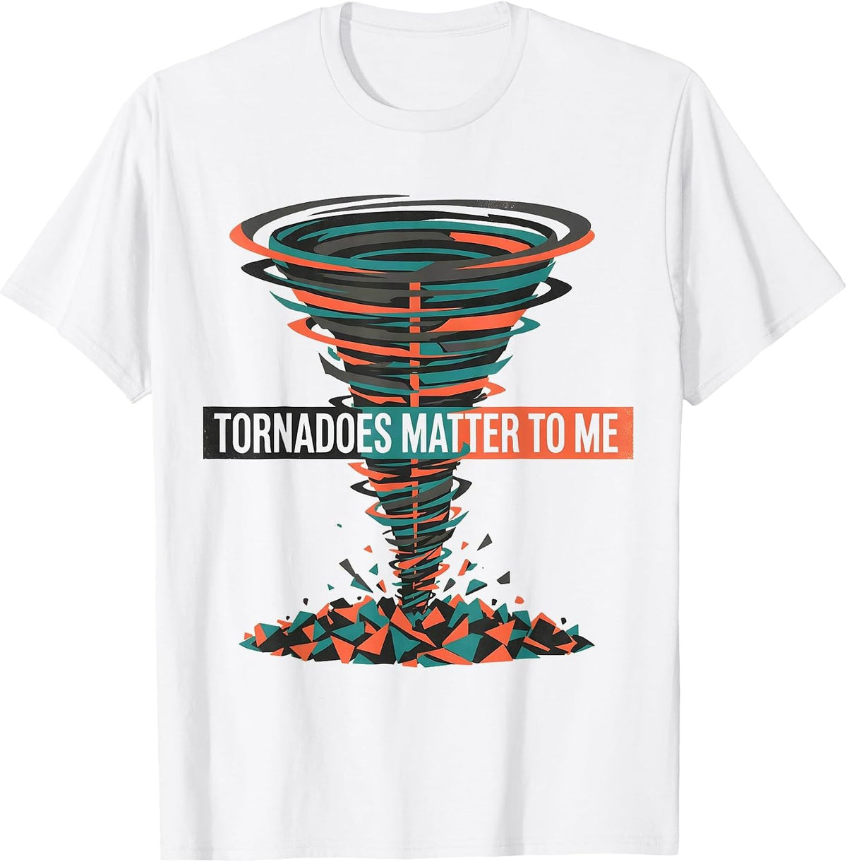 Men's Tornadoes Matter To Me Midcentury Modern Storm Chaser T-Shirt - White