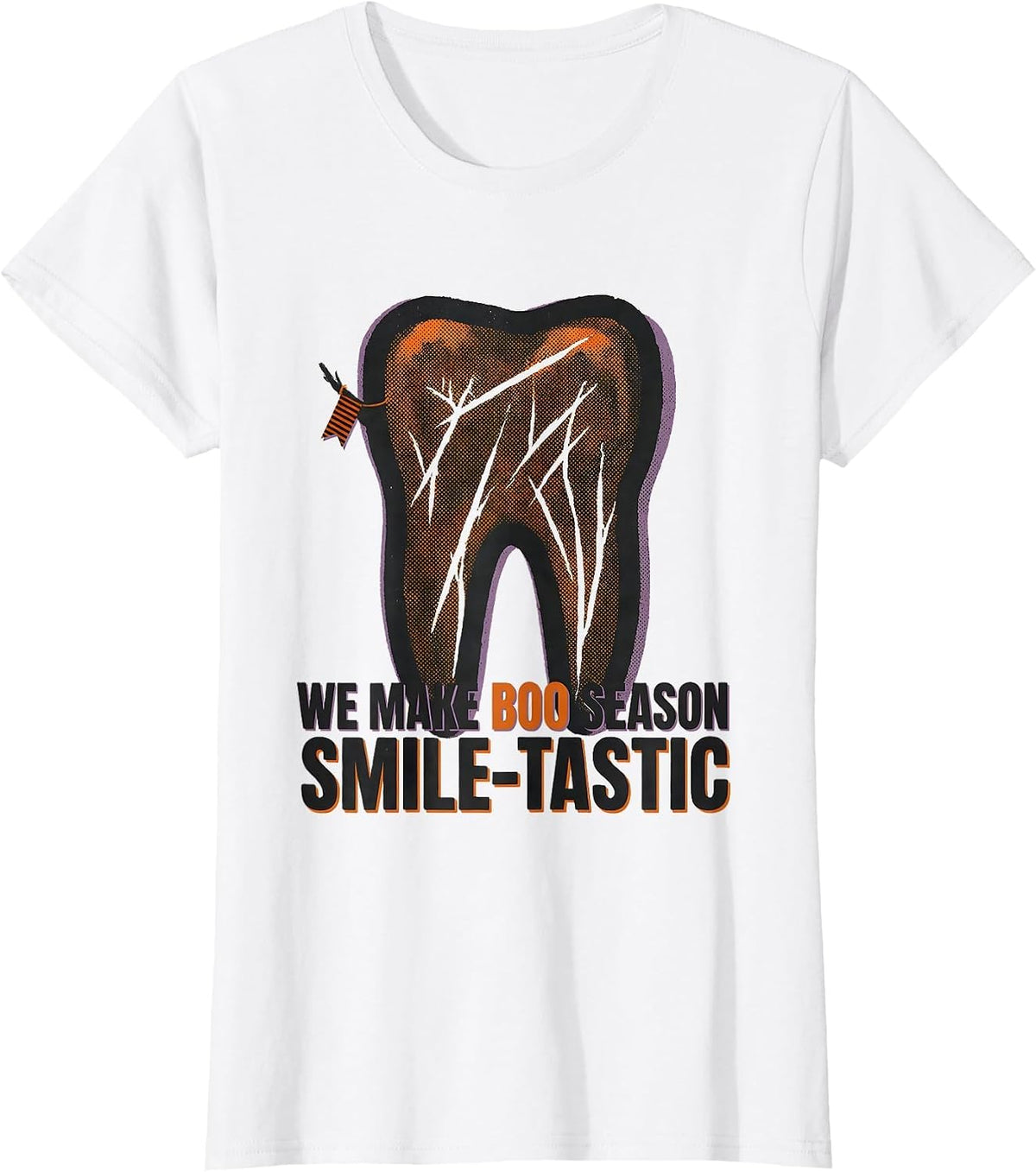 We Make Boo Season Smile-tastic Dental Squad Halloween T-Shirt - White