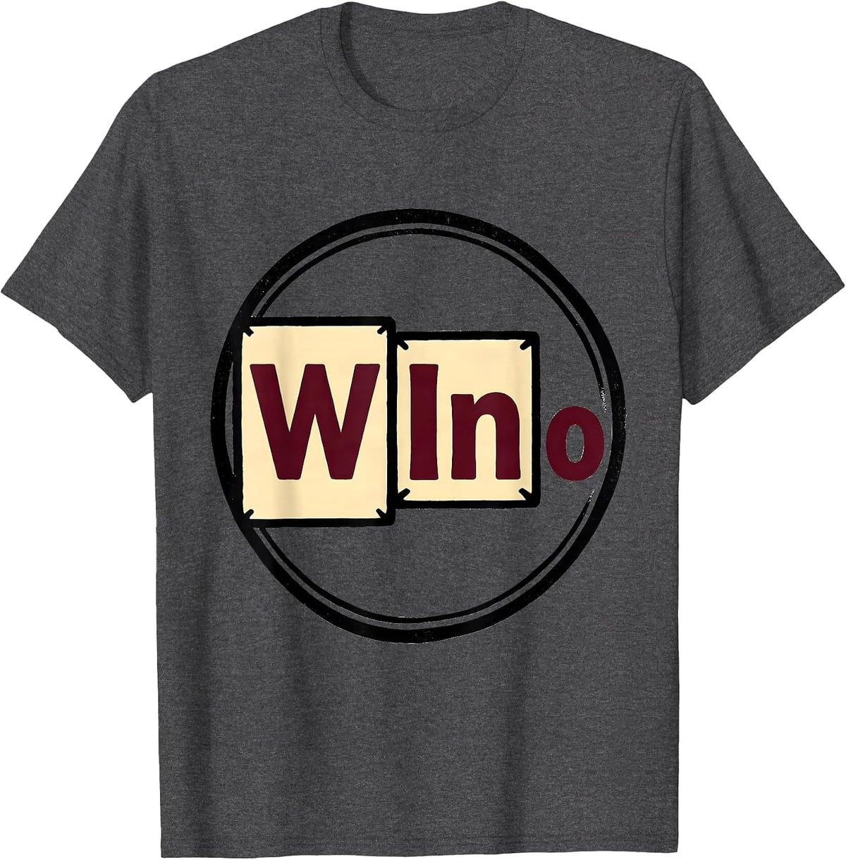 WInO Nerdy Science Pun Humor Periodic Table Geek Gift T-Shirt - Dark Heather Grey