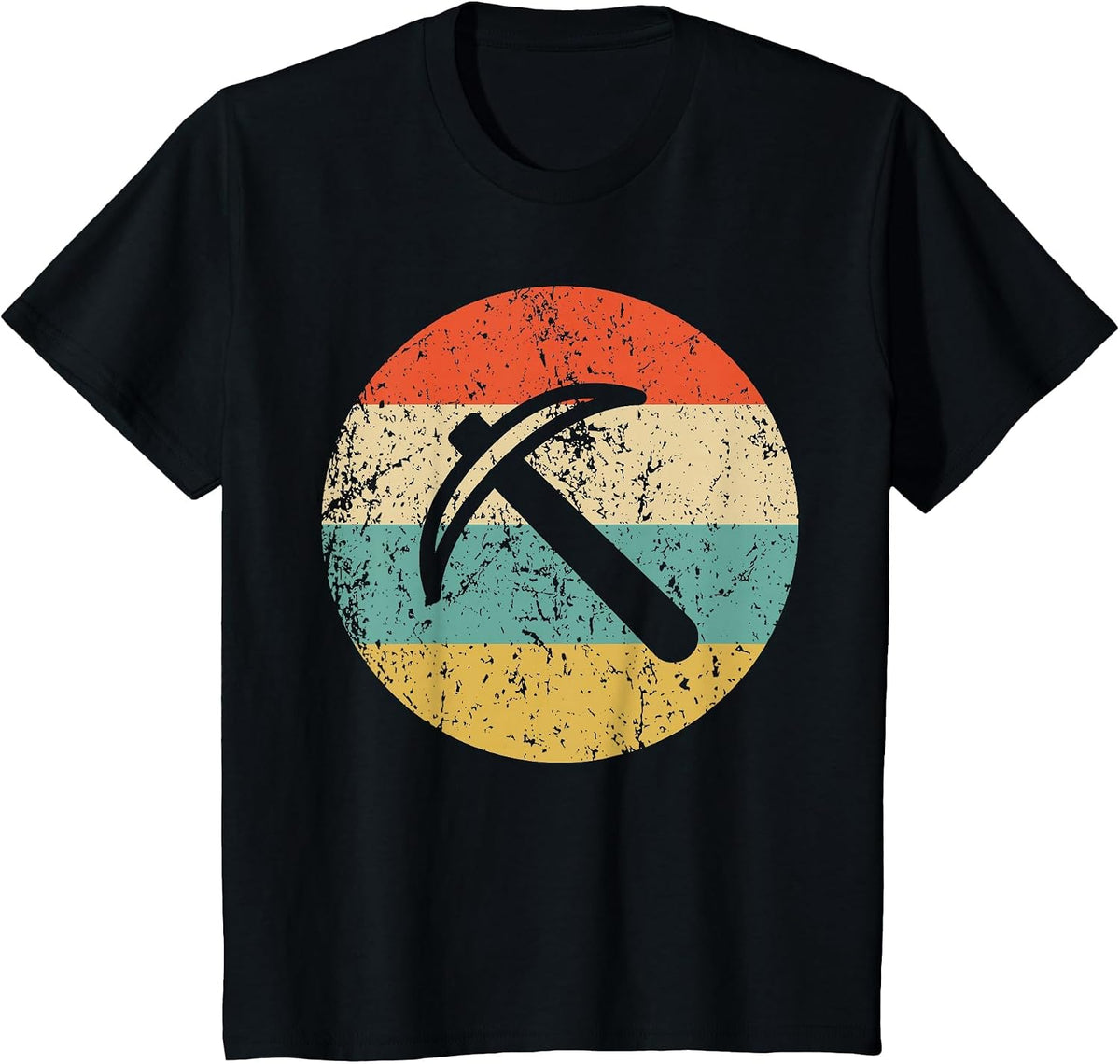 Geologist Miner Shirt - Vintage Retro Pick Axe T-Shirt T-Shirt - Black