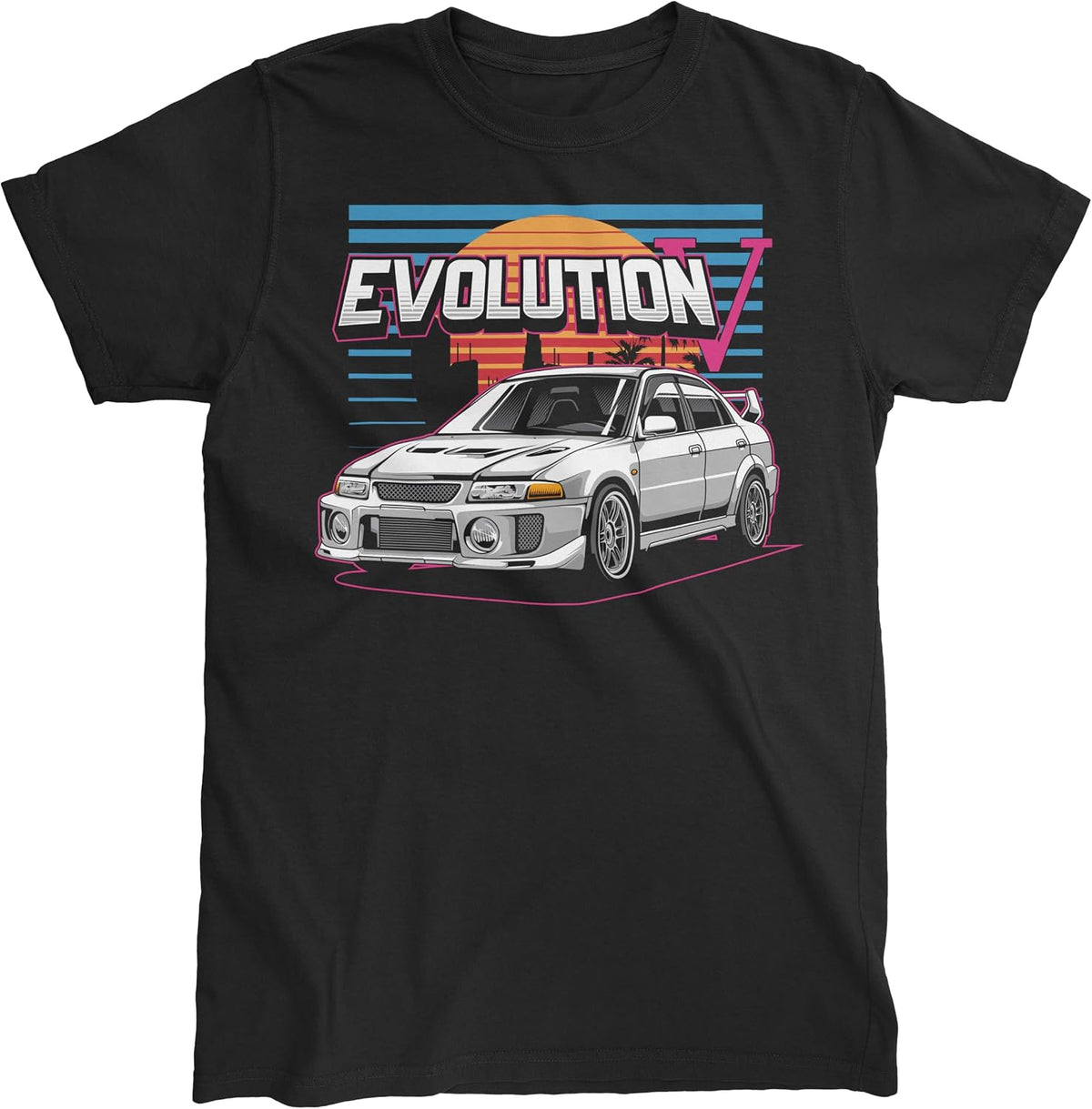 Mitsubishi Evolution T-Shirt | Japanese Racing Engine Short Sleeve Shirts Gift Car Lovers Automotive Enthusiasts Unisex