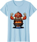 Women's Feast Friends and Freedom Labor Day Celebration T-Shirt - Baby Blue