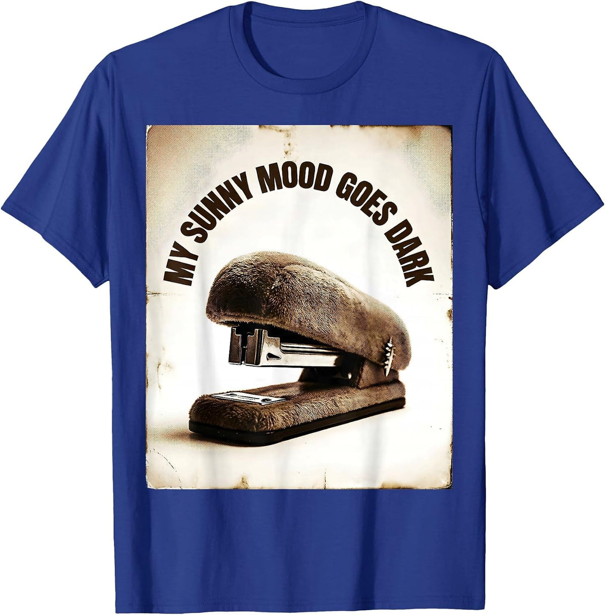 My Sunny Mood Goes Dark Y2K Grunge Alt Gothic Alternative T-Shirt - Royal Blue