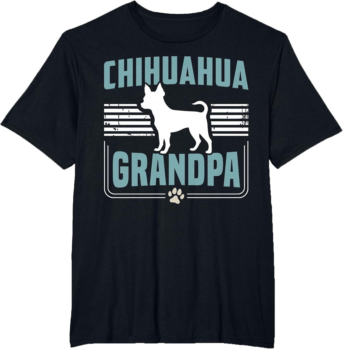 Chihuahua Grandpa Chihuahua Dog T-Shirt - Black