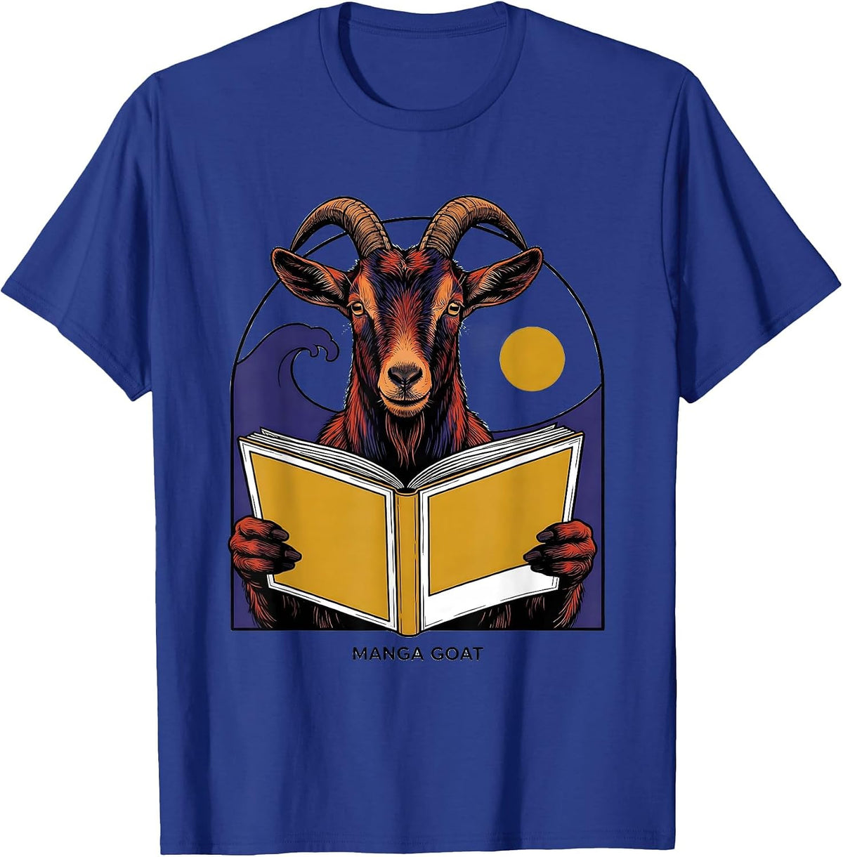 Manga Goat Kawaii Anime Animal Lover Retro Japanese Pop T-Shirt - Royal Blue