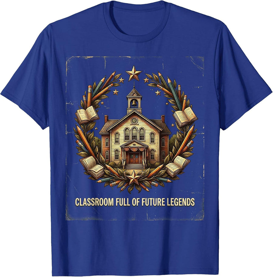 2nd Grade Teacher Classroom Full of Future Legends T-Shirt - Royal Blue