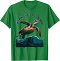 Men's Swam With Turtles In Maui Funny Sea Turtle Lover Vacation T-Shirt - Kelly Green