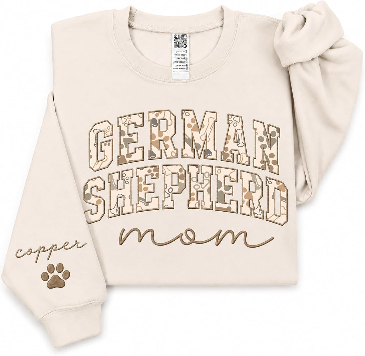 Custom Dog Embroidered Sweatshirt, Custom Dog Mom Sweatshirt, Dogs Shirt for Women, Dogs Mom Gifts, Pet Lover Gift - German