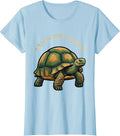 Women's Turtles Are My Favorite, Shell Included Cartoon T-Shirt - Baby Blue