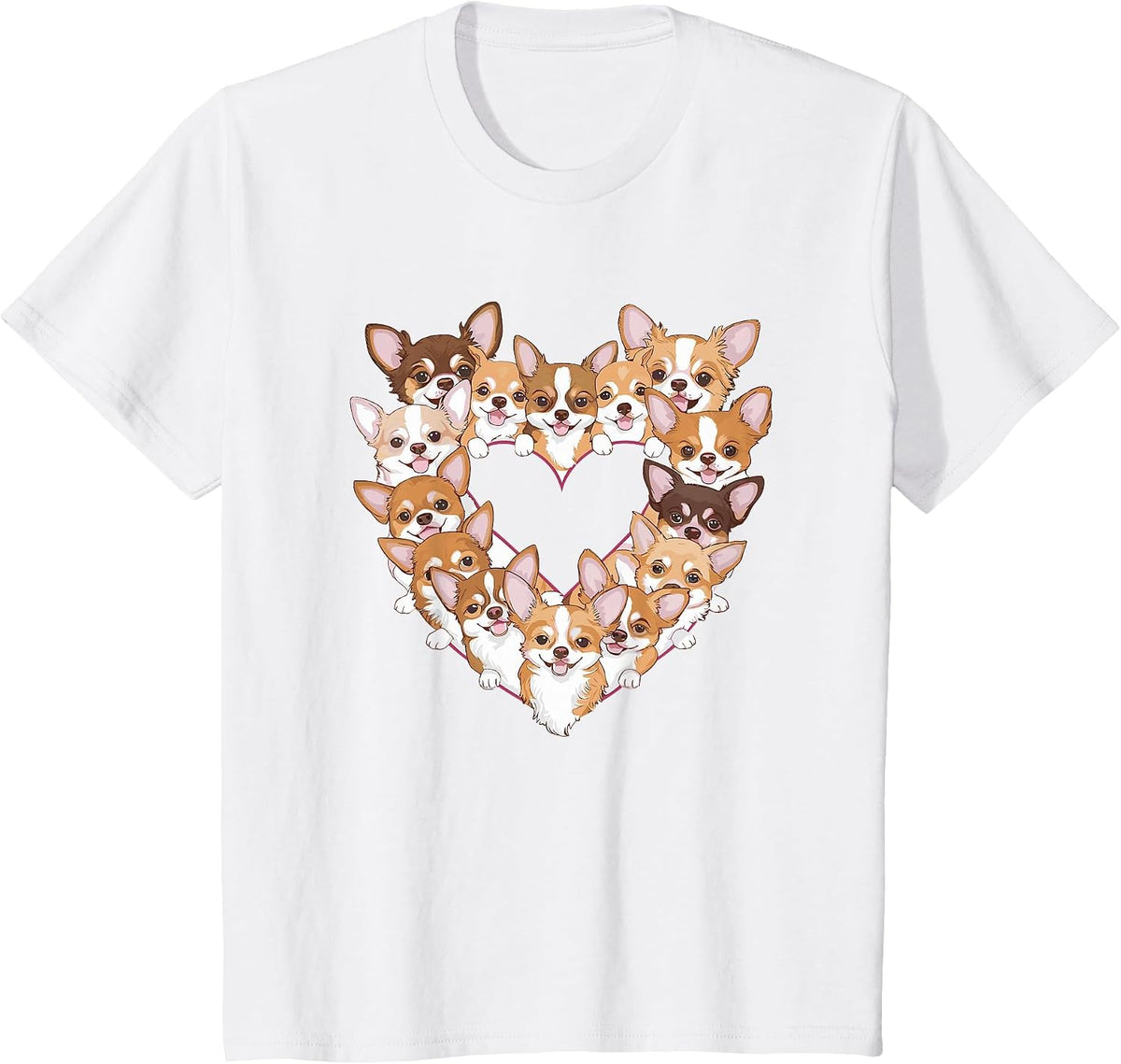 Heart Chihuahua Chihuahuas Chi T-Shirt - White