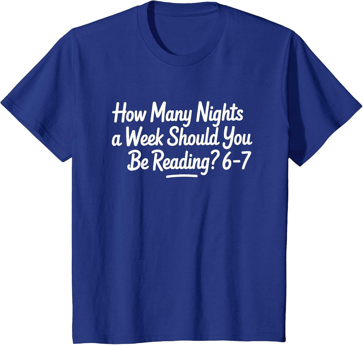 Reading 67 6 7 Meme ELA Teacher Six Seven Student Bookworm T-Shirt - Royal Blue