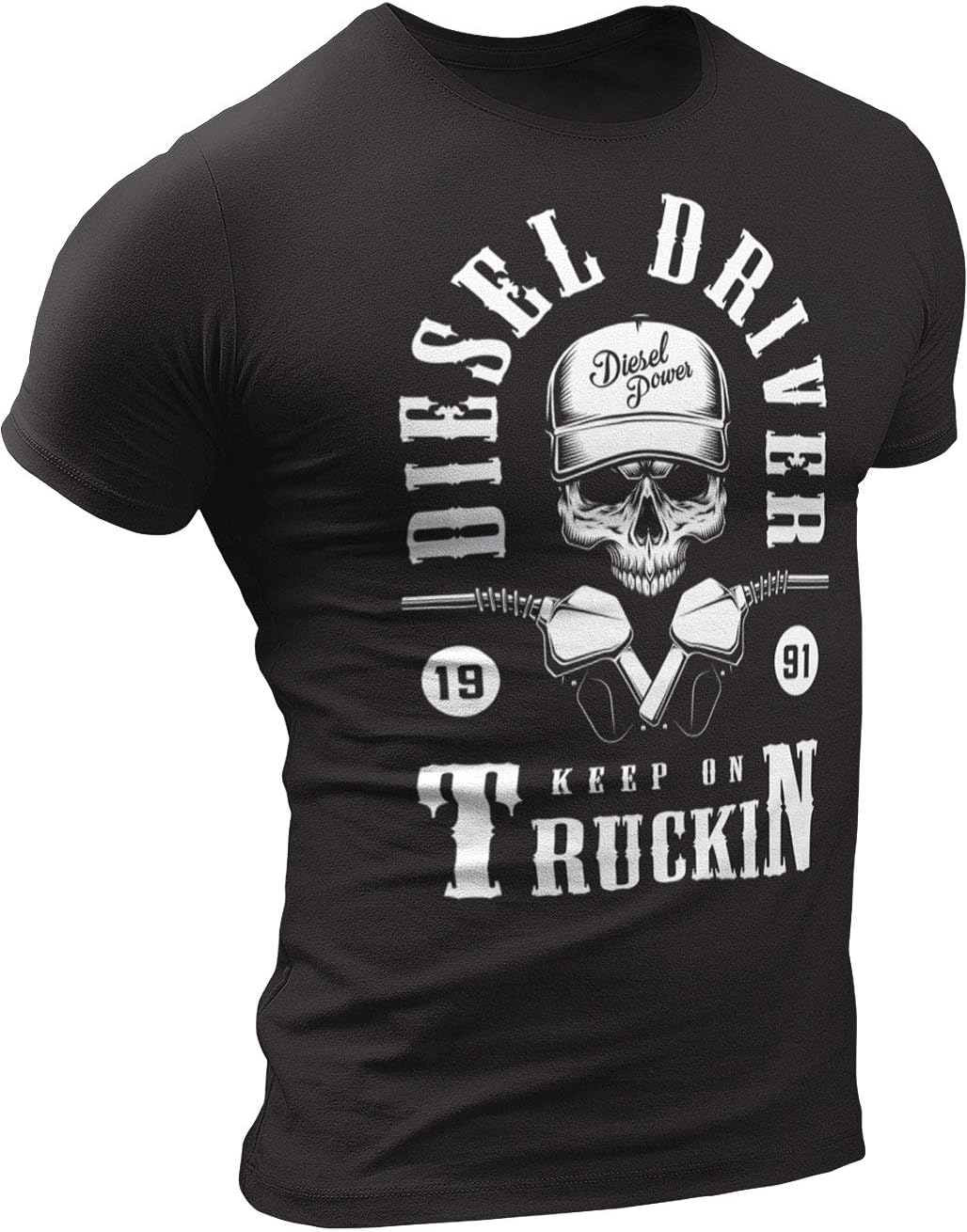 Truck Driver Shirt, Trucker, Diesel Mechanic Gift T-Shirt, Funny Black Tshirt Mens 7 - 3. Diesel Driver Black T-shirt