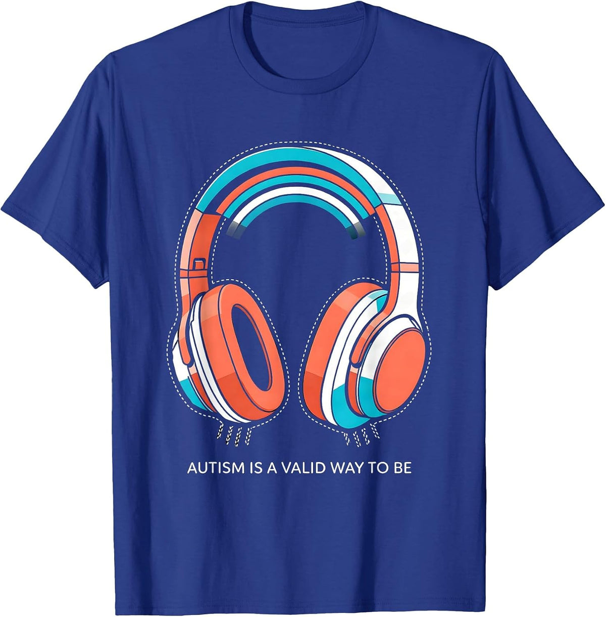 Men's Autism Is A Valid Way To Be Bold Neurodiversity Awareness T-Shirt - Royal Blue