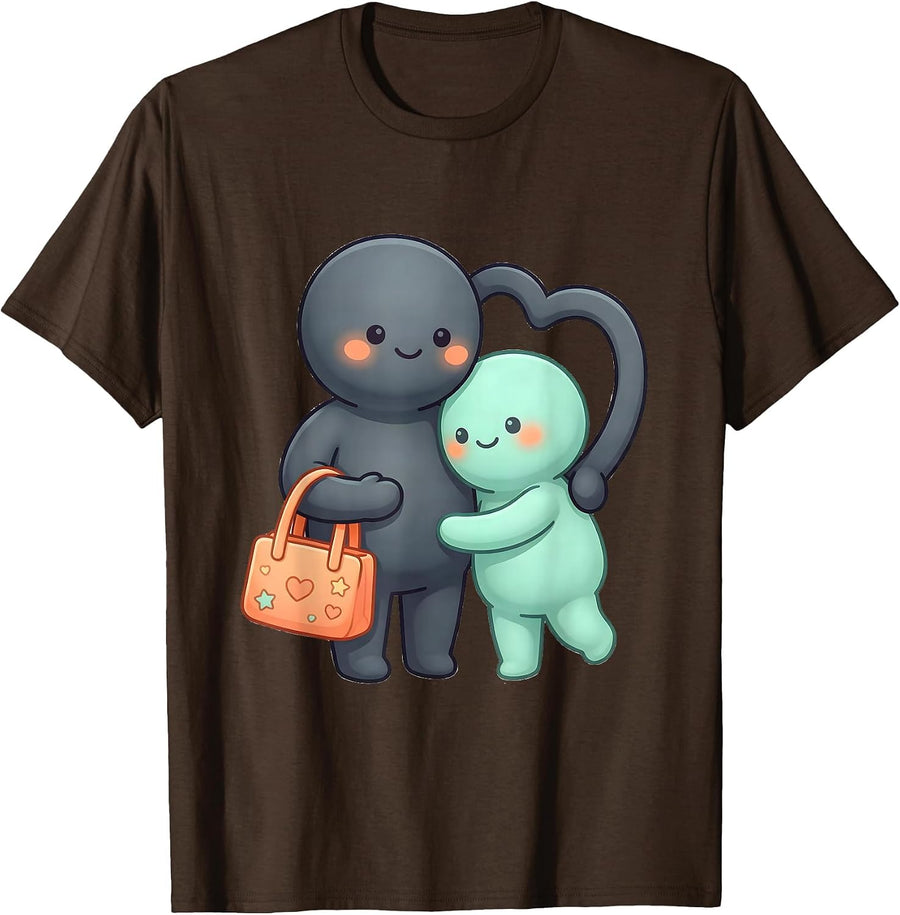 Men's Para Support Squad Kawaii Paraeducator Appreciation T-Shirt - Brown