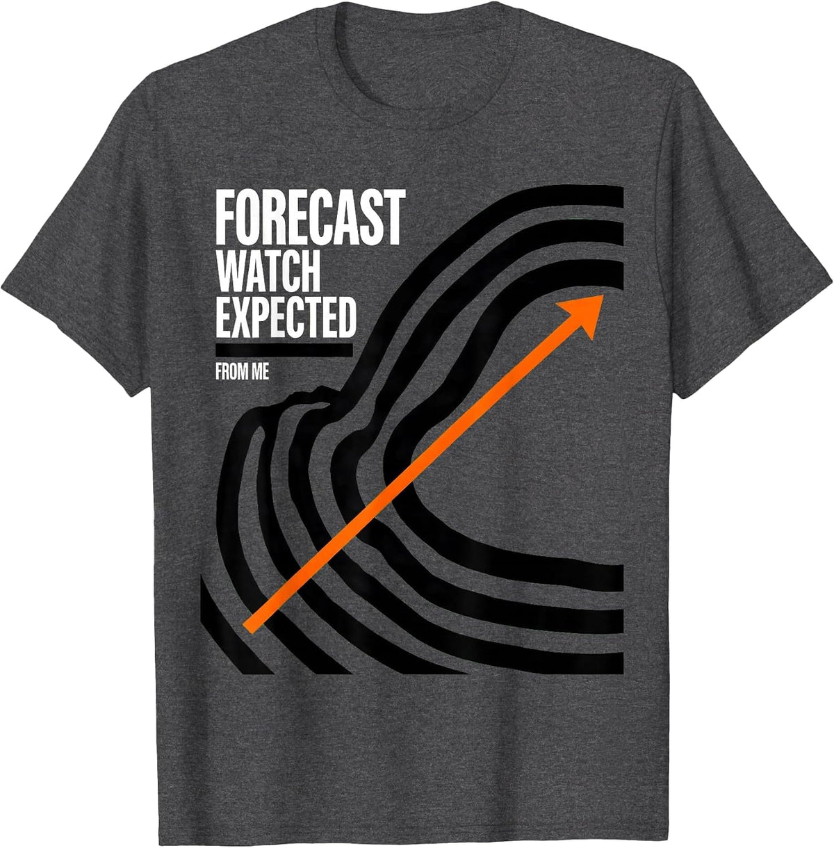 Men's Forecast Watch Expected From Me Brutalist Graphic Storm T-Shirt - Dark Heather Grey
