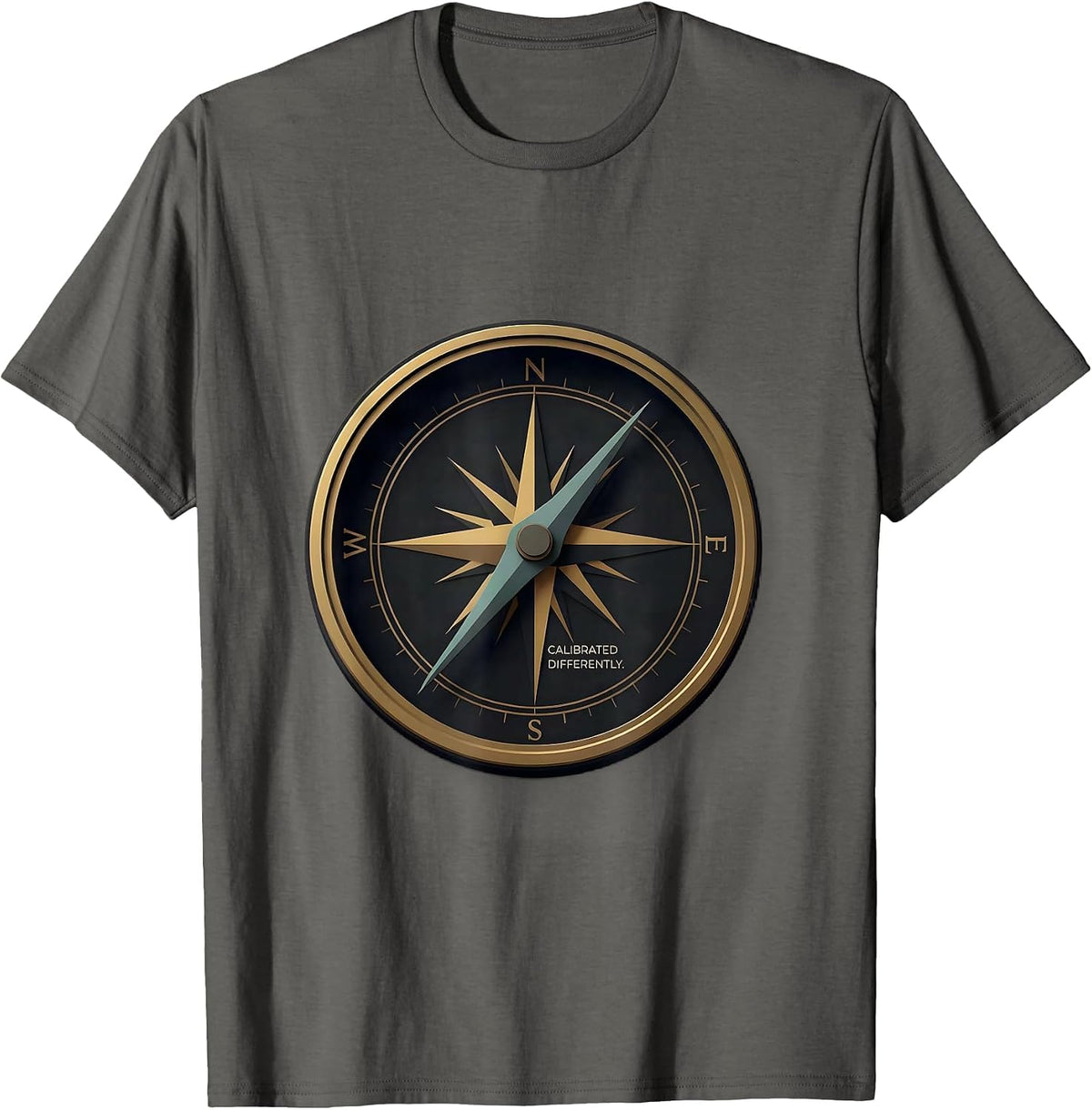 Men's Calibrated Differently Neurodivergent Autism ADHD Awareness T-Shirt - Asphalt Grey