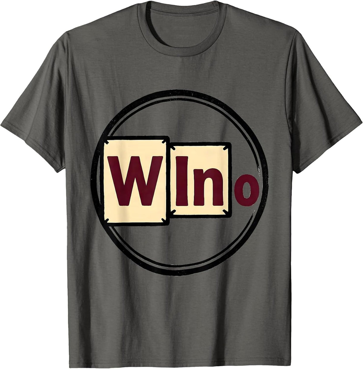 WInO Nerdy Science Pun Humor Periodic Table Geek Gift T-Shirt - Asphalt Grey