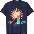 Las Vegas I Enjoyed The Stay Geometric Vacation Trip T-Shirt - Navy Blue