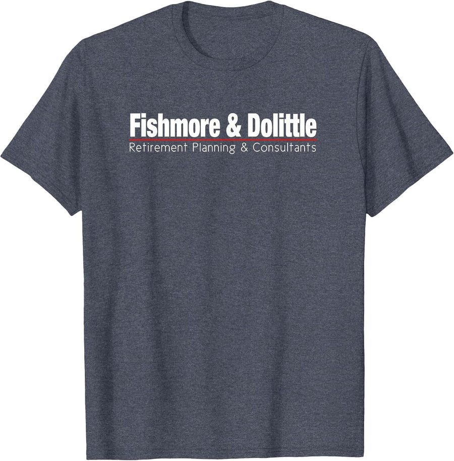 FISHMORE & Dolittle Retirement Planning & Consultants T-Shirt - Heather Blue