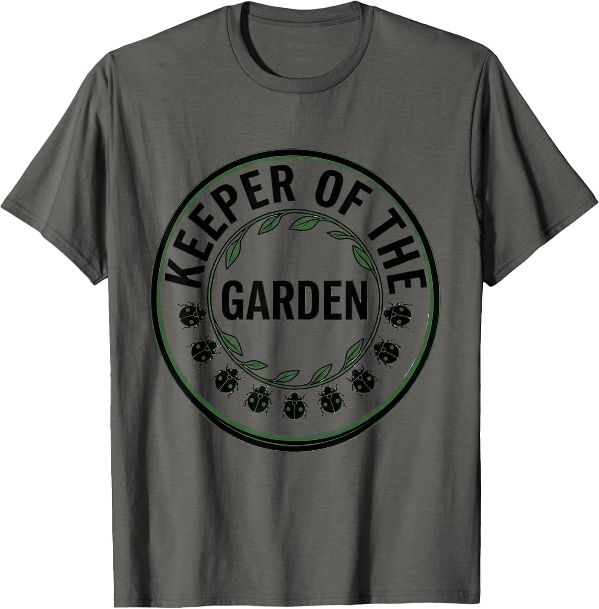 Men's Keeper Of The Garden Teacher Appreciation Preschool T-Shirt - Asphalt Grey