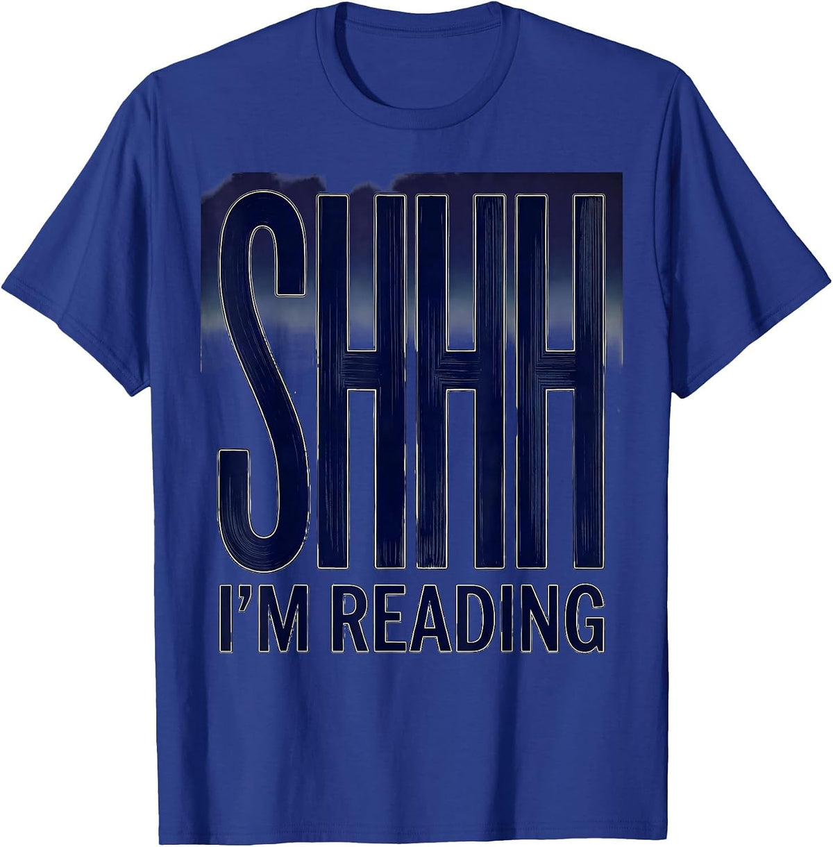 Shhh I'm Reading English Teacher Design T-Shirt - Royal Blue