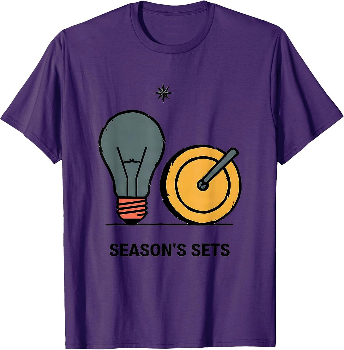 Season's Sets Funny Christmas Gym Workout Weightlifting T-Shirt - Purple