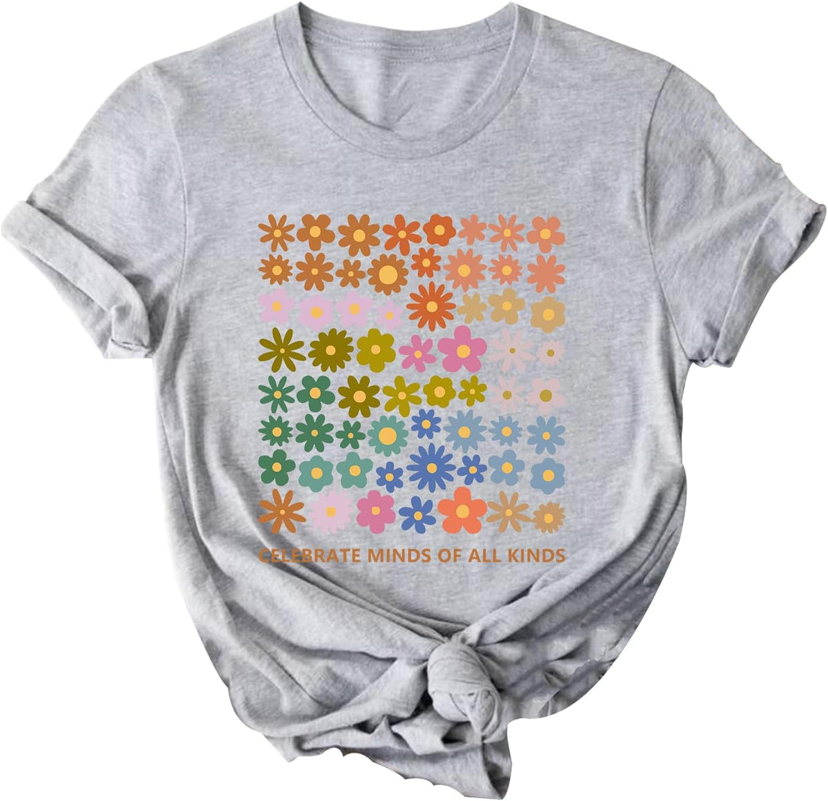 Celebrate Minds of All Kinds Tshirt Neurodiversity Autism Awareness Shirt - Grey