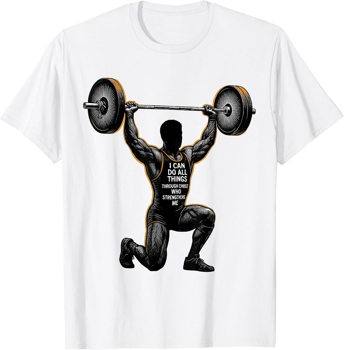 Men's I Can Do All Things Through Christ Who Strengthens Me T-Shirt - White