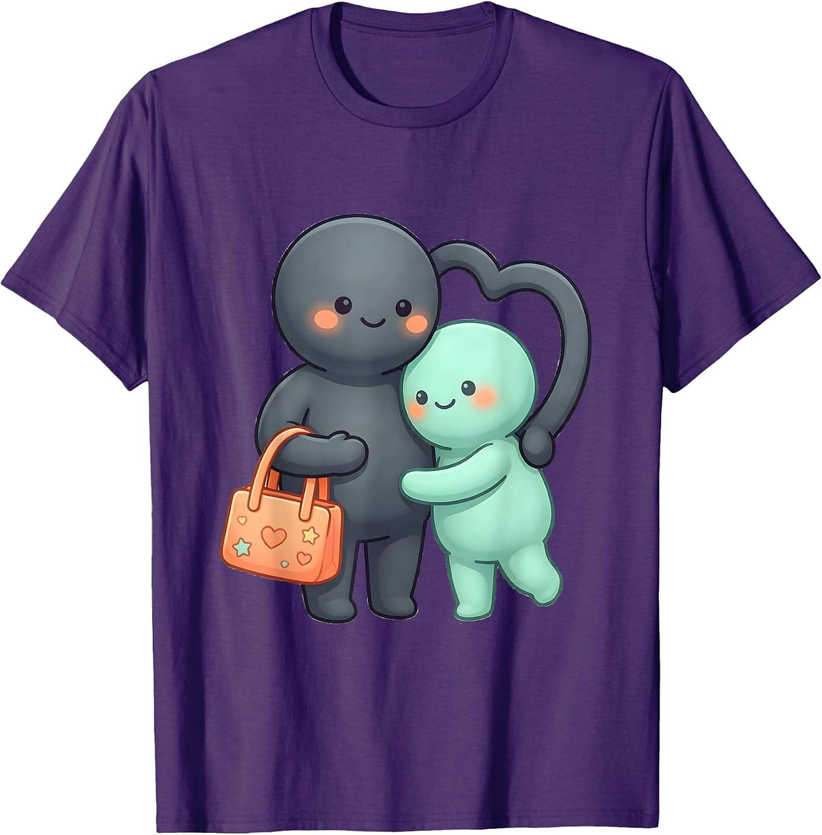 Men's Para Support Squad Kawaii Paraeducator Appreciation T-Shirt - Purple