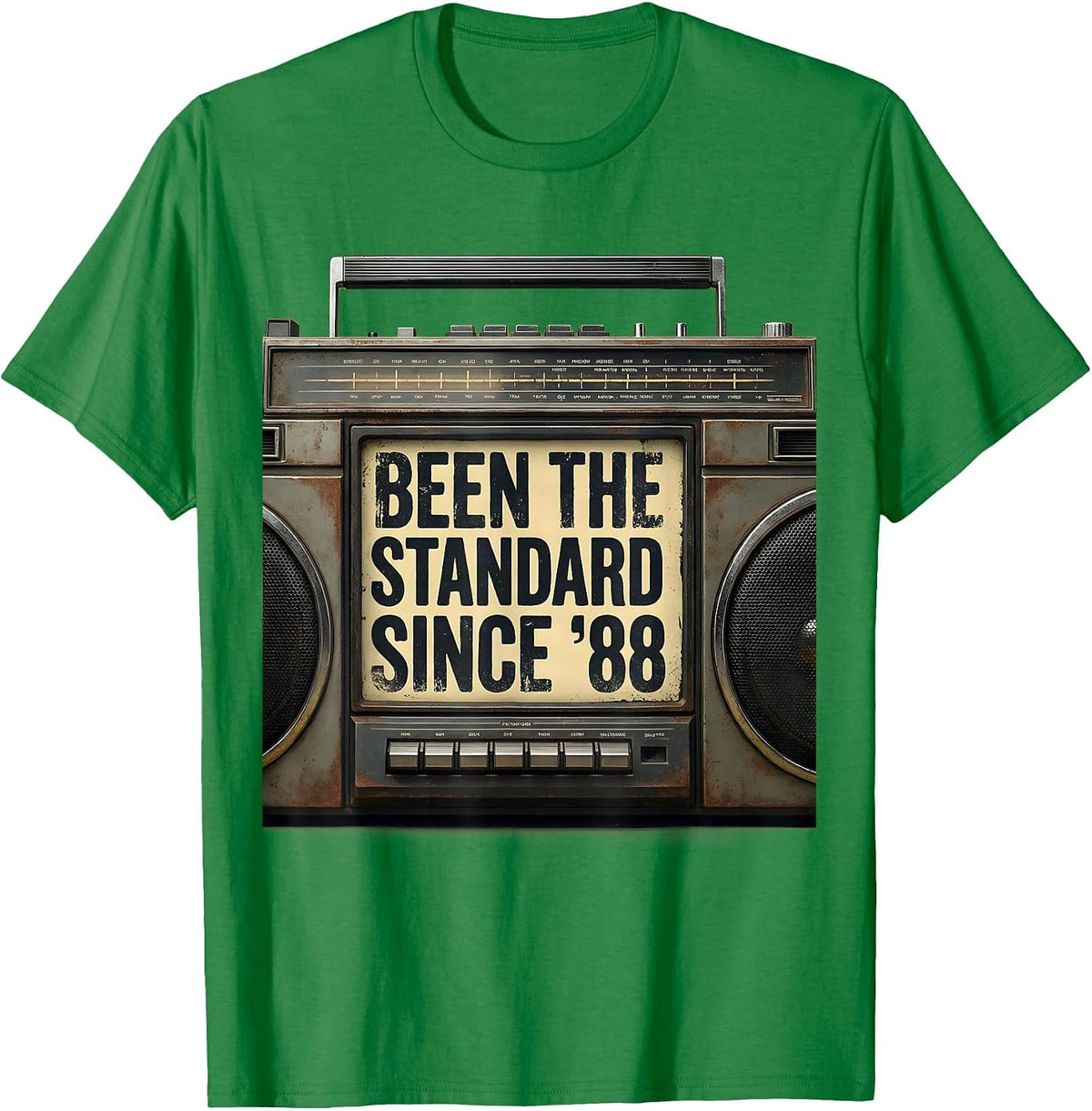 Men's Been The Standard Since 88 Vintage 90s Hip-Hop Rap Music T-Shirt - Kelly Green