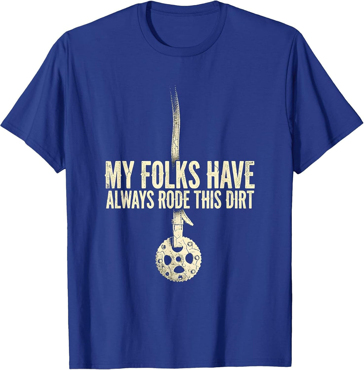Men's My Folks Have Always Rode This Dirt Boho Western Cowgirl T-Shirt - Royal Blue