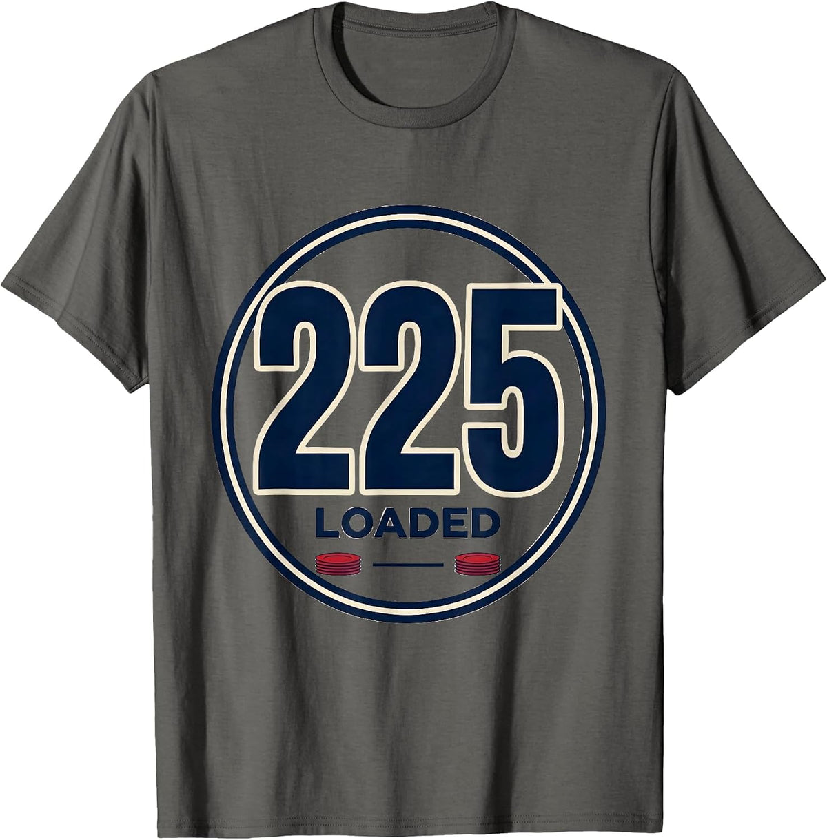 Men's 225 Loaded Sports Jersey Number Fan Gear T-Shirt - Asphalt Grey