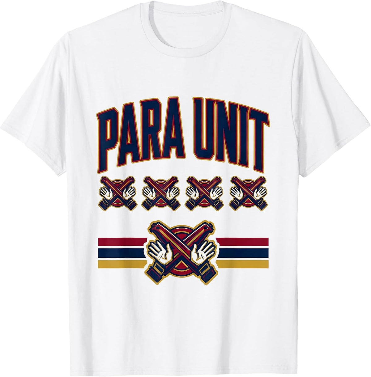 Men's Para Unit Sports Paraeducator Teacher Appreciation Back T-Shirt - White