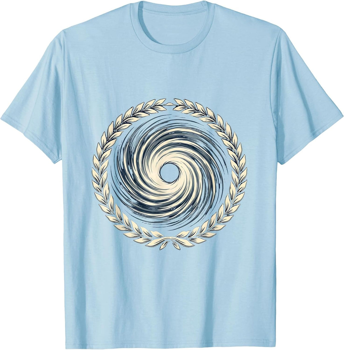 Men's Gulf of America Hurricane Eye Aerial View T-Shirt - Baby Blue