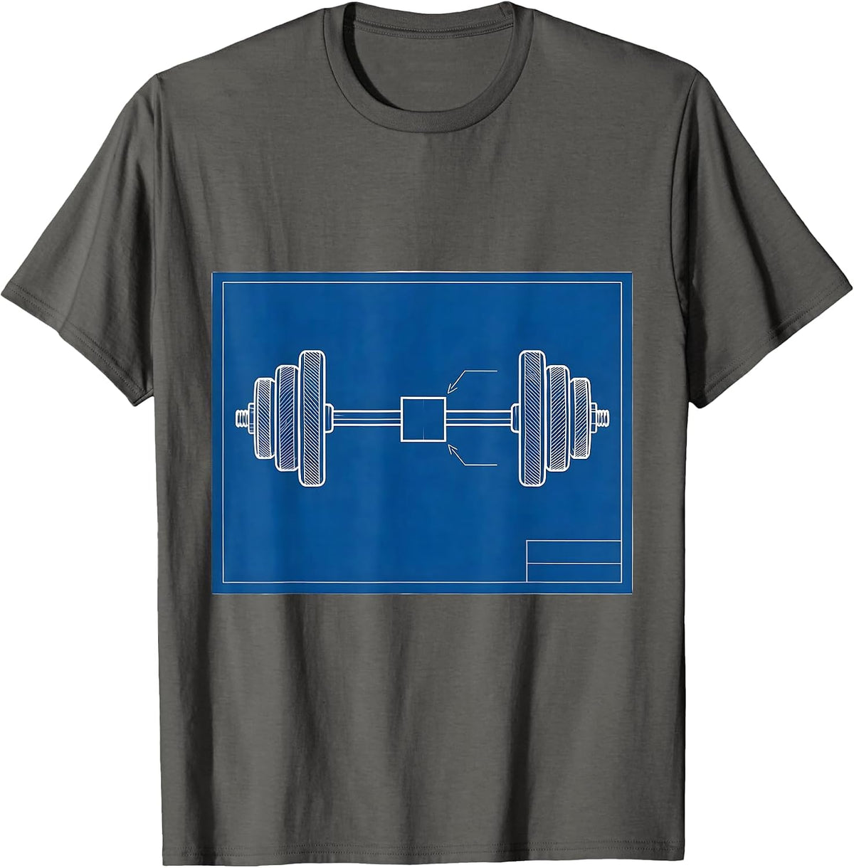 Iron Sharpens Iron Technical Blueprint Christian Men Gym T-Shirt - Asphalt Grey