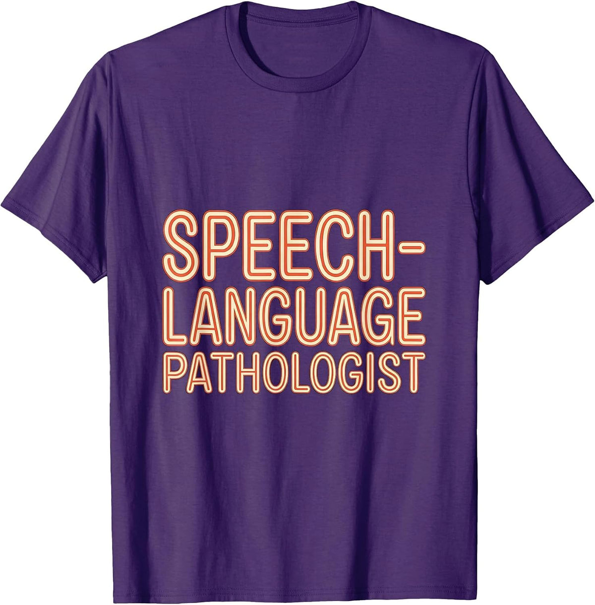 Speech-Language Pathologist Cute Playful SLP Professional T-Shirt - Purple