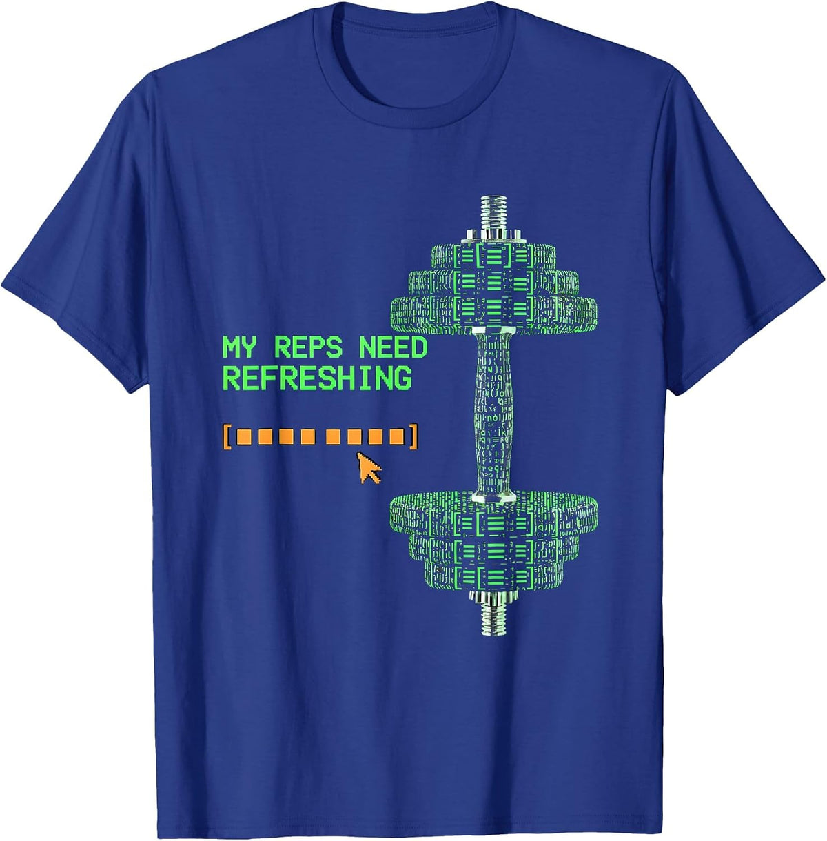 Men's My Reps Need Refreshing Funny Gym Workout Weightlifting T-Shirt - Royal Blue