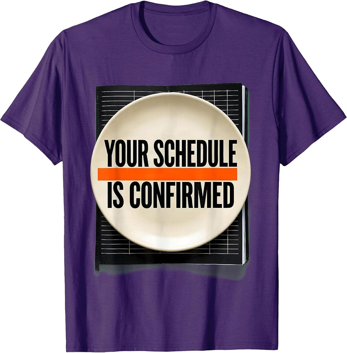 Your Schedule Is Confirmed Groovy School Counselor Schedule T-Shirt - Purple