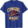 Cowgirl Magic Only Western Boho Design T-Shirt - Royal Blue