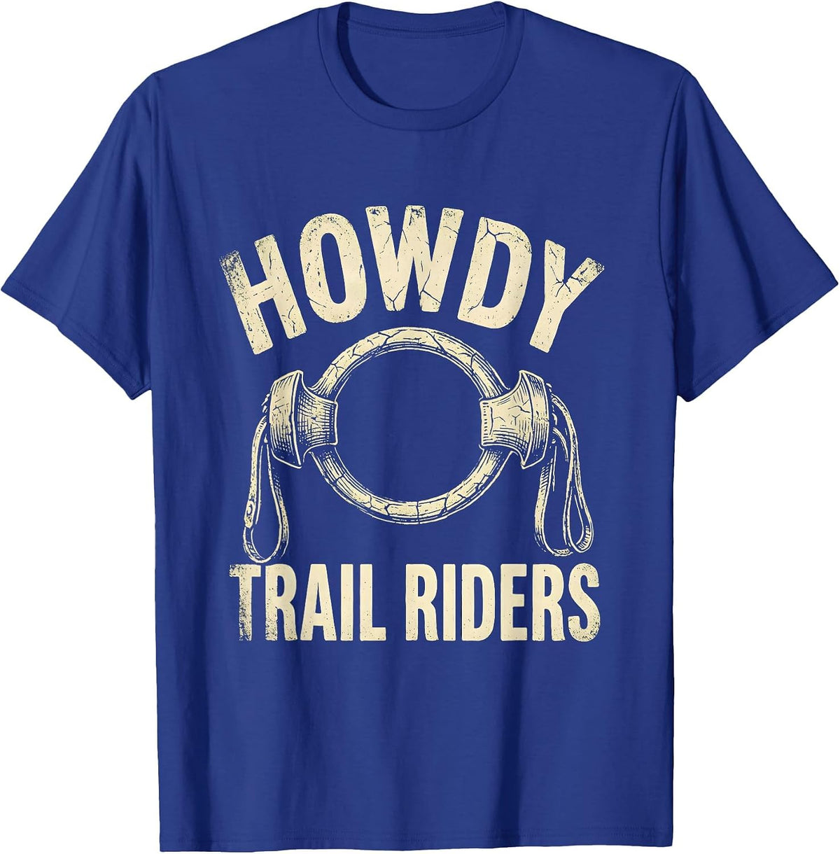 Howdy Trail Riders Boho Western Cowboy Cowgirl Rodeo Pride T-Shirt - Royal Blue