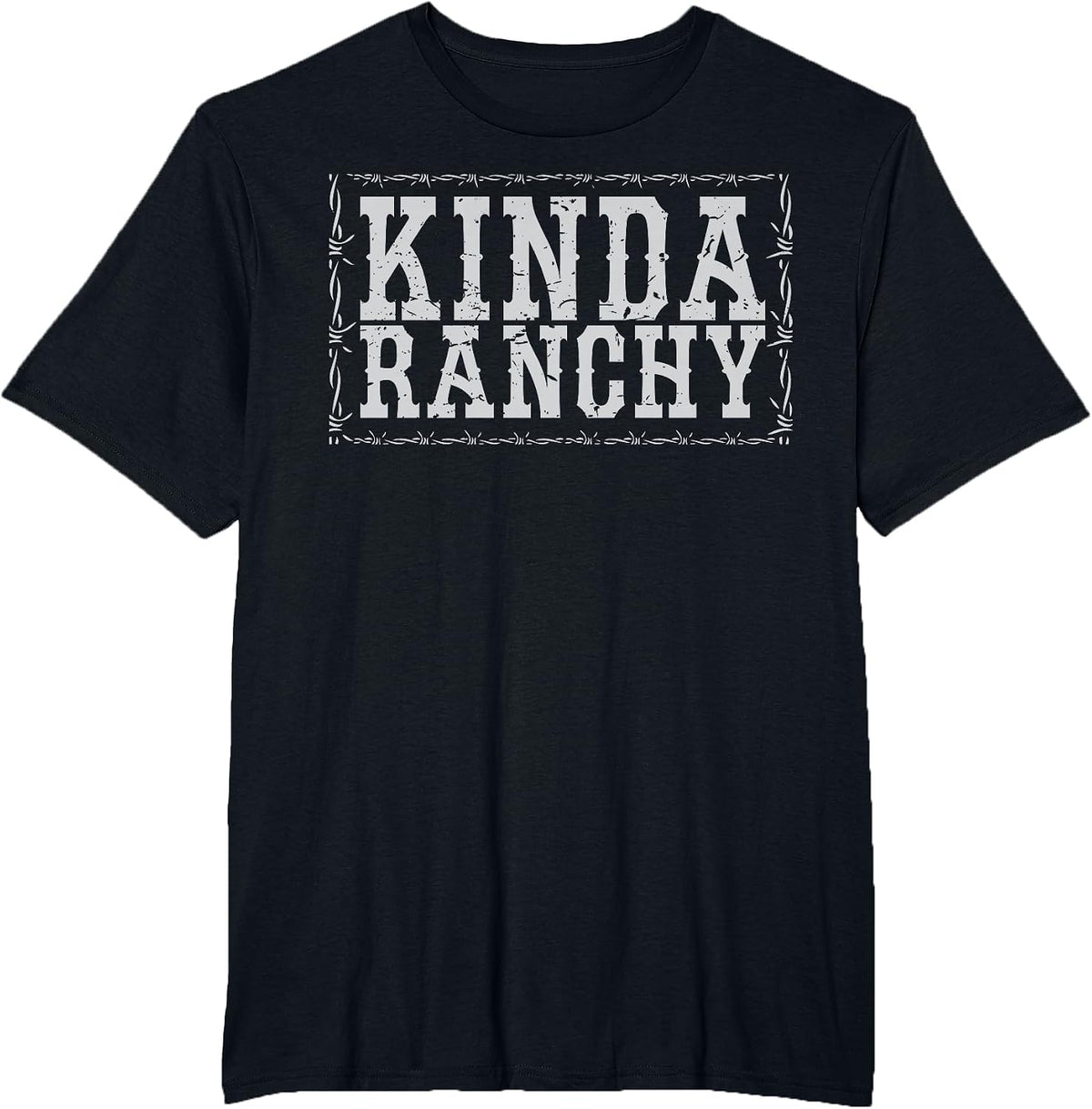 Kinda Ranchy Boho Cowgirl Western Howdy T-Shirt - Black