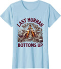 Women's Last Hurrah Labor Day Beer Toast Graphic T-Shirt - Baby Blue