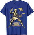 Anarchy Sounds Pretty Good Punk Band Design T-Shirt - Royal Blue