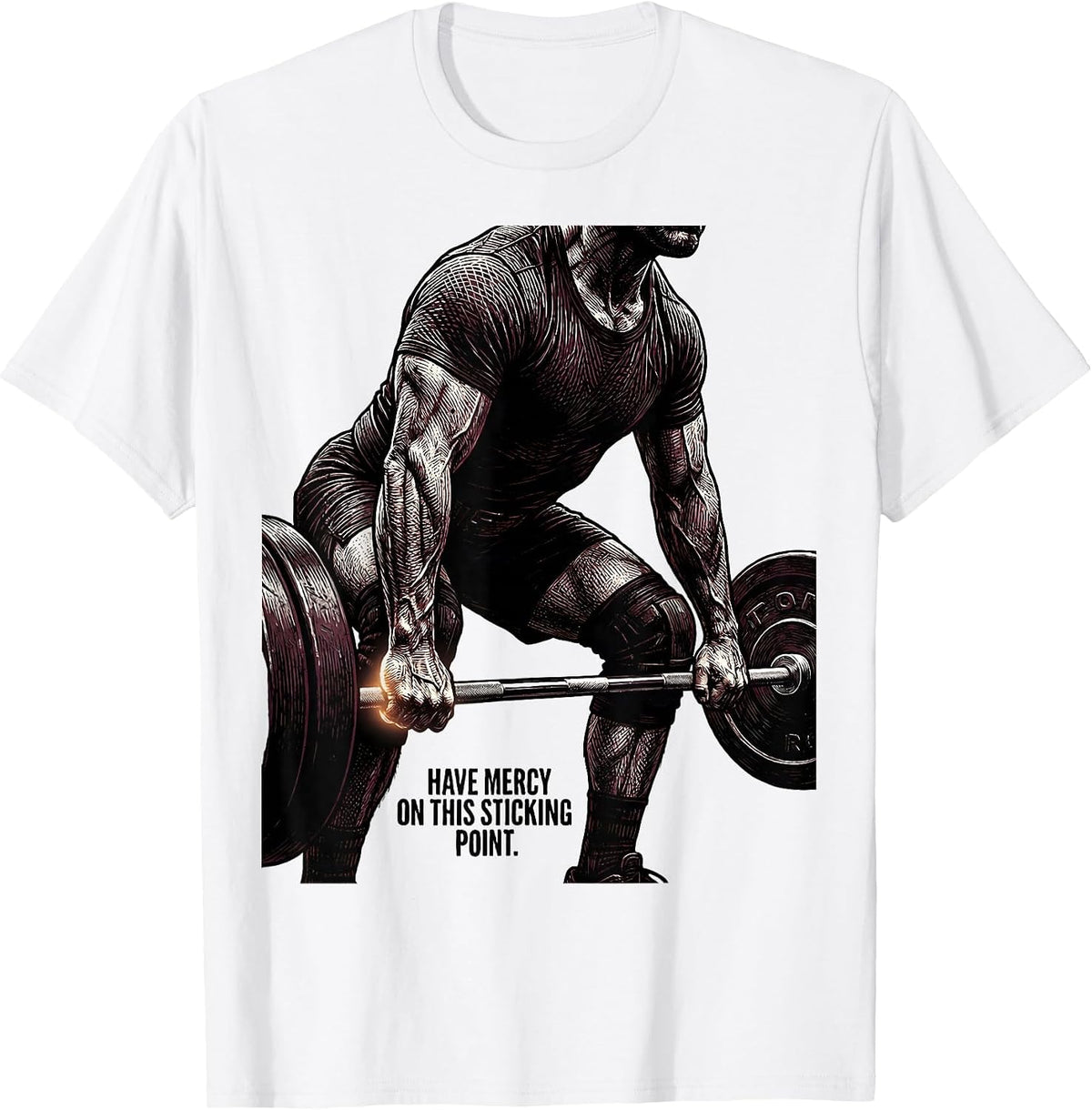 Men's Have Mercy On This Sticking Point Gothic Christian T-Shirt - White