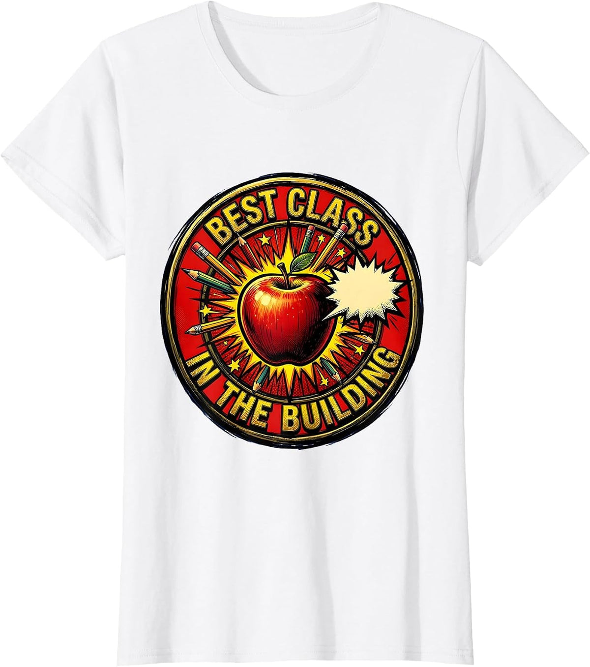 Best Class In The Building Second Grade Teacher T-Shirt - White