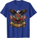 Rough Around the Edges Bloody Handled It Design T-Shirt - Royal Blue