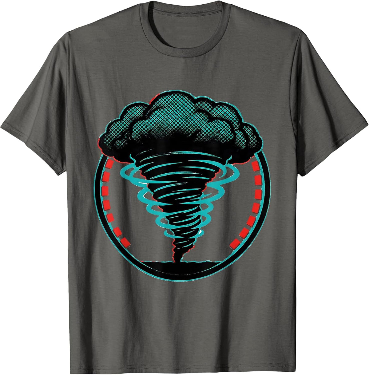 Men's Radar Signature Tornado Chaser Meteorology Enthusiast T-Shirt - Asphalt Grey